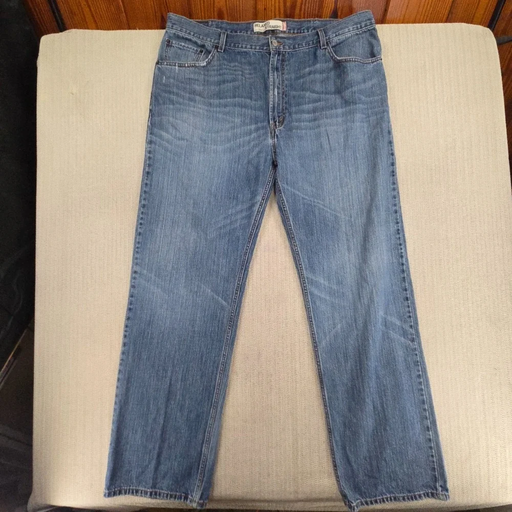 Levi's‎ 559 Jeans Mens 42x36 Blue Denim Relaxed Straight Leg Medium Wash